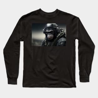 Navy seal Chimp Long Sleeve T-Shirt